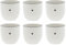 Bastion Collections 6er Set Eierbecher Heart mit kleinem schwarzen Herz H. 6cm