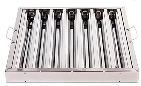 Stainless Steel Commercial Kitchen Canopy Grease Baffle Filter 495x495mm