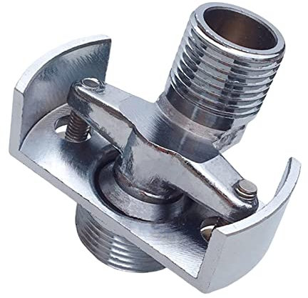 LOVIVER Duscharmatur-Adapter, Dusche Adapter, verstellbares Zubehör, Universalteil, Wassereinlassrohr, Klauenfuß, Badewannen-Adapter, Wandmontage, Kupfer für den, Kurz 18mm