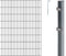 Alberts 655495 Doppelstabmattenzaun als 16 tlg. Zaun-Komplettset | verschiedene Längen und Höhen | kunststoffbeschichtet, anthrazit | Höhe 200 cm | Länge 14 m