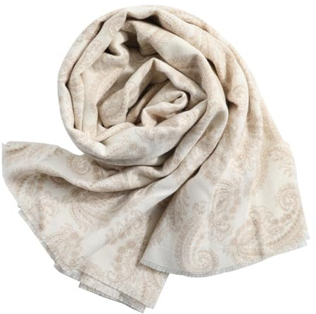Superora Damen Schals Weiche Warm Stola Herbst Winter Gedruckt Langer Schal Scarf Print Multicolour Paisley Muster 190cm*65cm