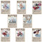 IOSCDH Anime Poster, 8 Stück Luffy Wanted Poster, 42 * 29cm Kraftpapier Poster, Bounty Poster, DIY Kartenpapier Teenager Raumdekoration Poster Geschenke für Anime-Liebhaber