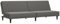 vidaXL Schlafsofa 2-Sitzer, Schlafcouch für Wohnzimmer Heimkino Büro, Gästebett mit Holzrahmen, Sofabett Tagesbett Couch Sofa Ausziehbar, Grau Kunstleder