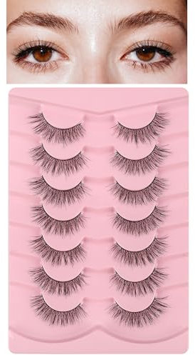 Falsche wimpern natürlicher look fake lashes volumen wimpern wimpern natürlich faux mink natürliche wimpern wimpern wispy natürlich look eye lashes false eyelashes, Frihappy Isis