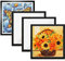 ACONDE 4 Stück Diamond Painting Rahmen, 30 x 30 cm Diamant Painting Bilderrahmen, Schwarz Magnetischer Rahmen, für Wanddekoration zu Hause