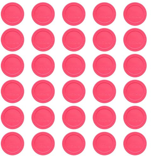 30 Pcs Rubber Bottoms for Sublimation Tumblers, MaehSab Anti-Slip Self-Adhesive Silicone Bottom Pads for Skinny Slim Tumblers Mason Jars, Wine Tumblers (Pink, 2.2 Inches)