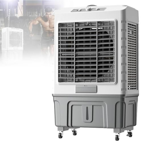 Evaporative Air Cooler Fan Filter Humidifier with Water Tank and Casters for Home Office - Portable Evaporative Air Conditioner