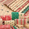 HOWAF 10 x Groß Blatt Geschenkpapier Weihnachten Kinder Set - 70x50cm, Kraftpapier Recycling Packpapier, Weihnachtsgeschenkpapier