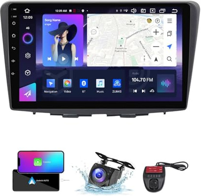ZZPHKK Android 13 Autoradio für Suzuki Baleno 2 2015-2022, 9 Zoll Touch Display Auto Radio Player mit Carplay Android Auto/GPS Navi/DSP/4G WiFi/FM RDS DAB+/Bluetooth Freisprecheinrichtung(NF-4)