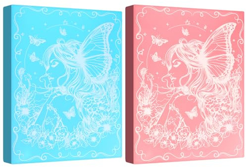 wutfuooo 2 Pack A3 Diamond Painting Storage Book, 60 Pages Art Portfolio - Suitable for 12x16 inch Diamond Painting