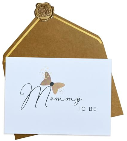 Plantvibes Mommy to Be Karte - Glückwunschkarte Kann als Bei einer Babyparty, Schwangerschaftsankündigung, Geschenk zur Schwangerschaft, Vor der Geburt als Ermutigung, usw.