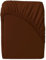 Spannbettlaken 180x200 cm Dunkelbraun – Jersey, 100% Baumwolle, Gummizug – Bettlaken für Matratzen bis 30 cm Höhe, atmungsaktiv, weich & pflegeleicht