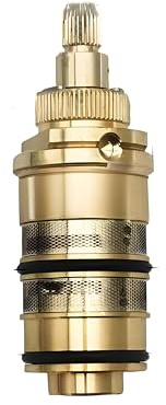 BBTISG Cartuccia Doccia Termostatica in Ottone, Controllo Della Temperatura Sostituzione Cartuccia Termostatica Miscelatore Doccia Rubinetto Valvola Doccia Kit di Riparazione (H-6)