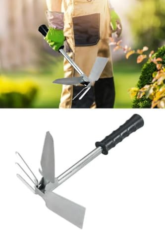 Pflug Drei-Funktion, Teleskopstiel-Funktionsschneider, Hacke, Säge, 3 verschiedene Winkel einstellbar