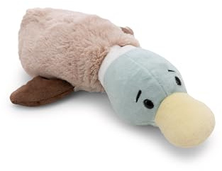 Kuscheltier Ente 25cm - braun - Stofftier aus weichem Plüsch, niedliches Plüschtier zum Kuscheln und Spielen, für Kinder & Erwachsene, tolle Geschenkidee | 63068