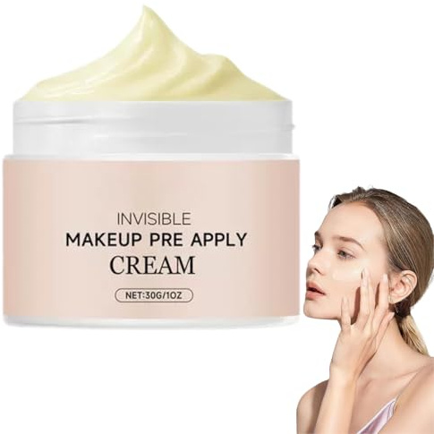 Invisible Primer Cream - Pore Minimizer Hydrating Makeup Primer, Face Primer for Mature Skin, Oil Control Makeup Base, Skin Tone Correcting & Smooth Matte Finish, Long-Lasting Pore Filler,30g