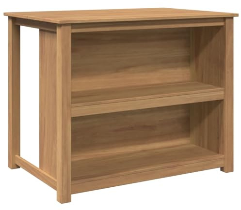 Hothingwell Isla De Cocina Madera Maciza Pino 112x77x90 Cm | Rustico, Amplio Almacenamiento, Superficie Lisa, Facil Limpieza, Incluye Fijacion A Pared