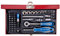 KING TONY 2551MR Coffret de Douilles Métriques et Accessoires, Set de 51, 1/4
