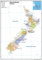 Neuseeland Politische Karte – Papier laminiert – A1 Größe 59,4 x 84,1 cm