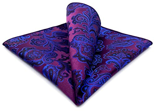 shlax&wing Men's Hanky 12.6 Purple Geometric Fuchsia