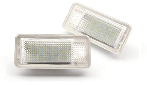 FOLGEMIR TOP LED Kennzeichenbeleuchtung, Nummernschilder 6000K Weiss, CE, fehlerfrei für Q7 4L / A3 8P / A4 B6 B7 / A6 C6 4F / A8 4E
