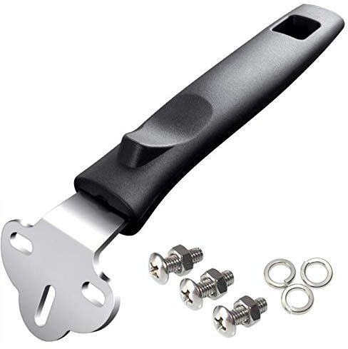 Universal Wok Handle, Adjustable Heat Resistant Anti-Scalding Handle, Saucepan Pan Handle Grip Replacement with Screw for Saucepans, Woks and Frying Pans (Three Holes)