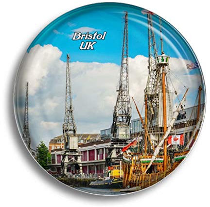 Kühlschrankmagnet, Motiv: Großbritannien, England, Brunel's SS, Großbritannien, Bristol-Glas-Magnete für Kühlschrank, Souvenirs, niedlicher Kristallmagnet, Dekoration für Whiteboard, Büro, Zuhause,