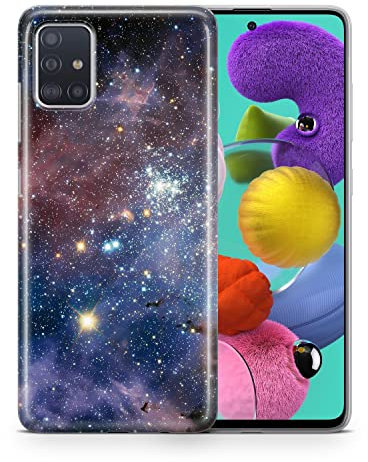 König Design Handyhülle kompatibel mit Samsung Galaxy S21 Silikon Case Hülle Sturzsichere Back-Cover Handyhülle Universum