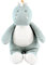 NOUKIE'S - Mini Peluche Musicale Stegi - Doudou Stégosaure en Coton Bio + Anneau en Bois - Éveil Musical - Cadeau Bébé