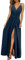 Newshows Sommerkleid Damen Lang Maxikleid Sommer V Ausschnitt Kleid Schlitz Freizeitkleid Elegant für Hochzeitsgast (Marine,XL)