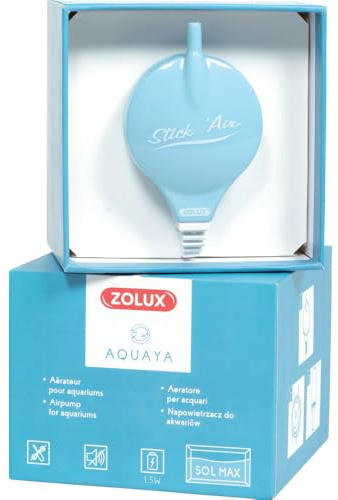 Zolux - Bulleur aérateur 1.5w débit 18.6 L/h Bleu pour Aquarium Max 50 litres