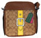 COACH Men's Hudson Crossbody 21 Bag in Signature Canvas (Trompe L'oeil Print - Khaki Multi)