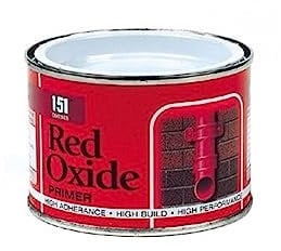 PNJB, 151 Coatings Paint Primer Metallic Gloss Matt 180ml, Non-drip Gloss Paints, Hard Drying, Hard Built, And High Performance (Red Oxide Primer, Pack of 1)