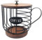 Dickly Porta cialde per caffè Contenitore per cialde per caffè Tazza per organizzatore, Gabbie per Capsule di caffè in Ferro Cestello portaoggetti per, Nero