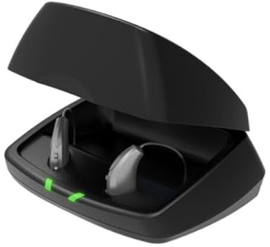 Premium Standard Charger for Evolv AI, Livio Edge AI, Livio AI, Livio RIC and Muse IQ. RIC and BTE Hearing Aids