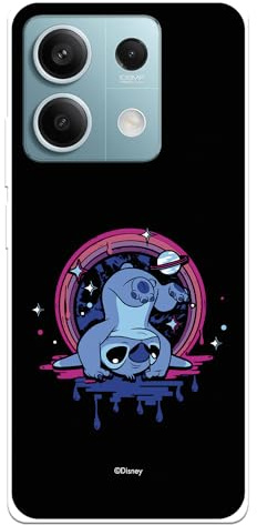 Schutzhülle für Xiaomi Redmi Note 13 Pro 5G - Poco X6 Premium offizielle Lilo & Stitch Schwarzer Hintergrund, ultraweich, um Ihr Handy zu schützen, Schutzhülle für Xiaomi aus Flüssigsilikon, offiziell