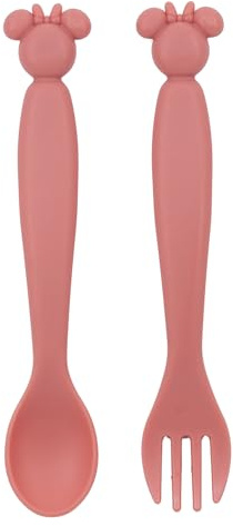 Stor Besteckset aus Polypropylen in Form einer Minnie-Mouse-Form