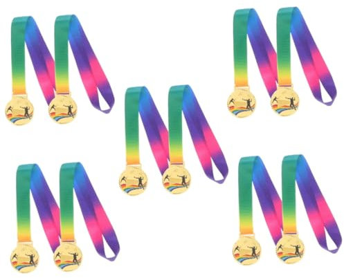 Milisten 10 Stk Wettbewerbsmedaille sportliche Siegermedaille Badminton-Medaillen kinder medaillen kindermedaillen Wohnkultur Modelle Konkurrenzangebot Kinder belohnen Spielzeug künstlich
