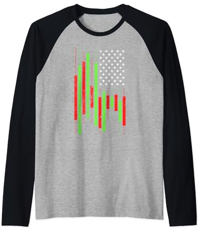 Kryptowährungshandel mit USA-Flagge - Krypto Trader Patriotic Raglan
