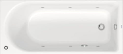 Baignoire balnéo encastrée Duravit D-Neo avec un dossier, 1600x700 mm, 760472000JP1000