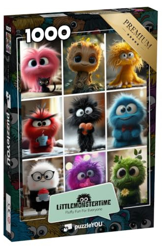 puzzleYOU: Puzzle 1000 Teile „LITTLEMONSTERTIME: Collage II“
