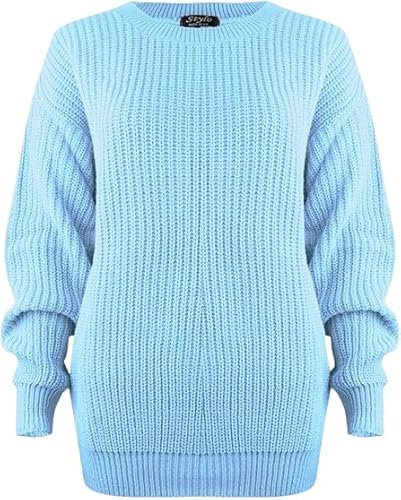 Pretty Attitude Oversized New Ladies Womens Chunky Baggy Jumper Knitted Sweater Thick Top