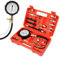 Wvoillty 0-140PSI (10 Bar) Kraftstoffdruckprüfer Kit, Benzinpumpen Tester mit Adapter & Manometer, Diagnosewerkzeug für Auto, LKW, Motorrad