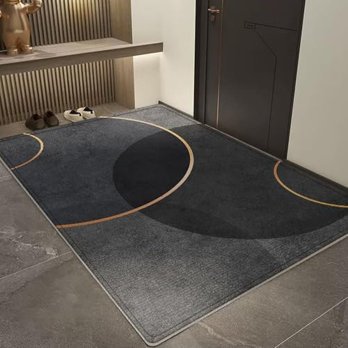Zerbino per Interni ed Esterni, Zerbino Entrata Antiscivolo, Tappeto Lavabile, Tappeto Ingresso Casa, Tappeto da Porta Antipolvere, per Porta di Casa, Ingresso, Giardino,D,60x120cm