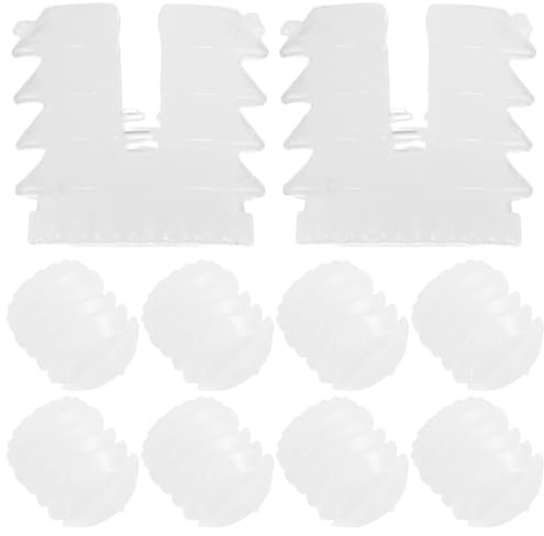WOONEKY Hinge Dowel Inserts 200 Pieces Cabinet Door Hardware Plastic Expansion Dowels for Kitchen Furniture Stable Connection Quick Installation Concealed Design