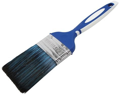 Faithfull Proflow Paint Brush 63mm (2 1/2in) – Painting & Decorating Brush with Securely Bonded Bristles with Treated Tips & Soft-Grip Handle for Water & Oil-Based Paints