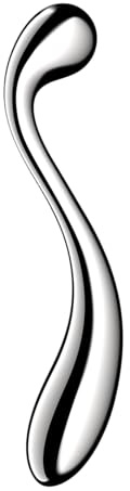 Satisfyer Star Force 4 Dildo | Metal Sexual Wellness Device | XXL stainless steel sexual wellness device for women & men | Large steel with S-shape | Temperature play | G-spot love toy