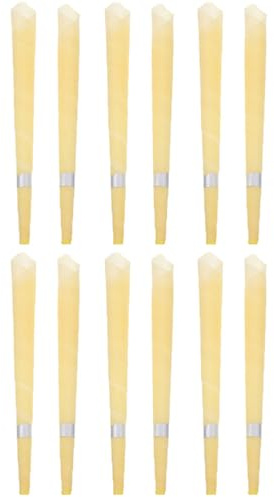 COOPHYA 12 Stück Aromatherapie Ohrenkerzen aus Zinklegierung 21cm Komfortable Ohrwachsentferner zur Linderung von Ohrverstopfung und Hartnäckigem Ohrenschmalz für Ohrenpflege