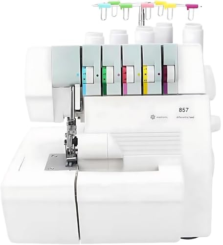 Tagliacuci Per Uso Intensivo, Macchina Da Cucire Overlock Con Funzione 2-3-4 Punti, Ricamo Semi-industriale Blocco Di Sicurezza E Trasporto Differenziale, Per Domestico