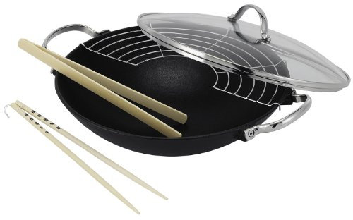 Beka Lhasa Wok, Gusseisen, Schwarz, 30 cm, 3